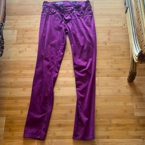 AG purple jeans